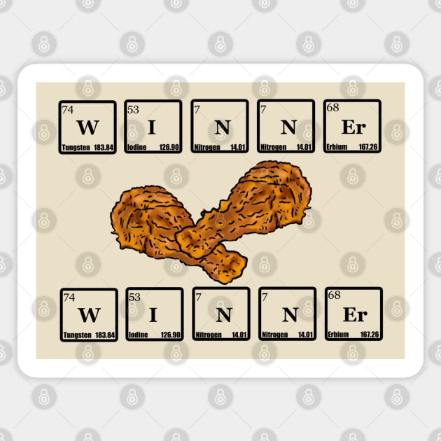 Winner Winner Chicken Dinner Sticker by FrenArt